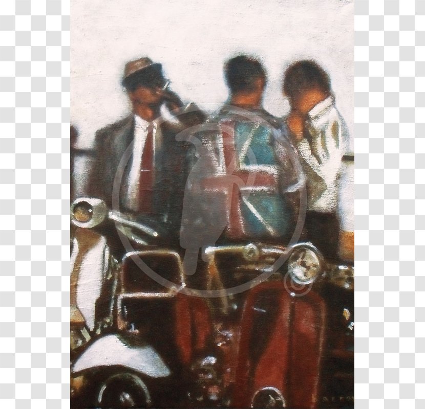 Mod Twisted Wheel Club Scooter Northern Soul Painting - Brass Instrument Transparent PNG