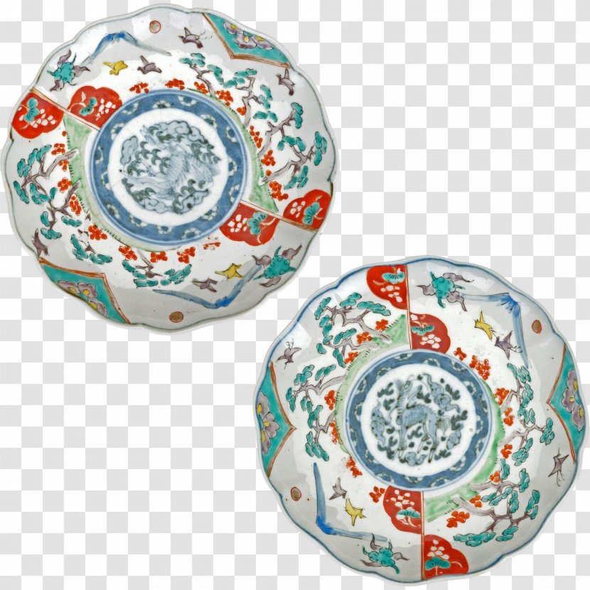 Imari Ware Porcelain Plate Pottery Tableware Transparent PNG