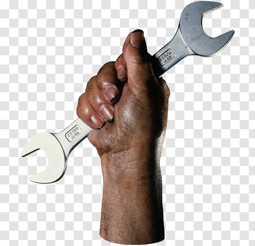 Spanners Car Hand On Hold Messaging - Industry - Wrench Transparent PNG