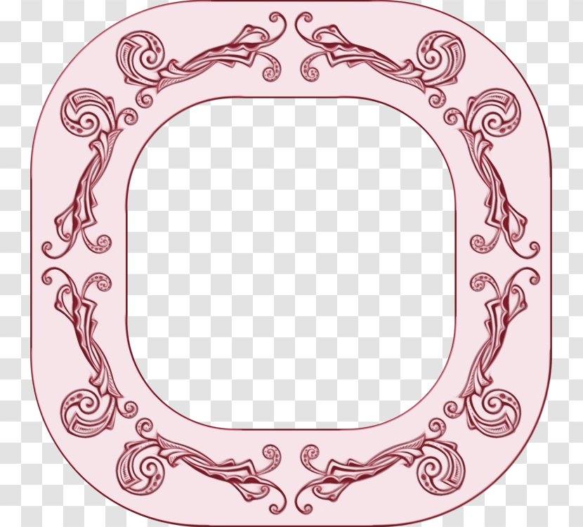 Pink Flower Frame - Ornament - Rectangle Picture Transparent PNG
