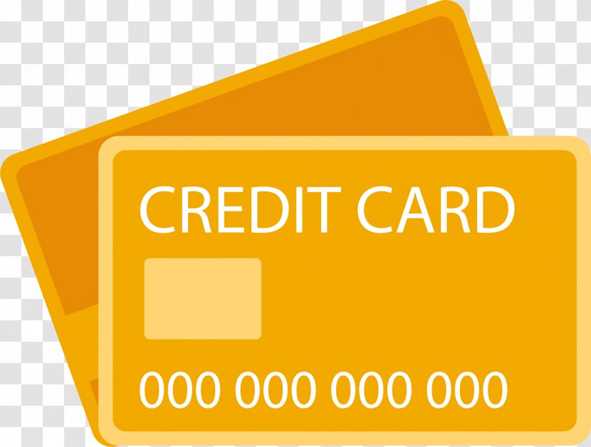 Credit Card Debit Bank ATM - Yellow Simplified Transparent PNG