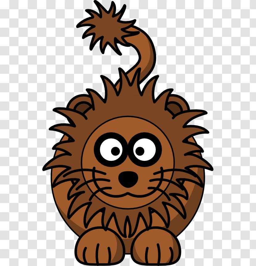 Lion Cartoon Drawing Clip Art - Funny Animal - Domestic Violence Clipart Transparent PNG