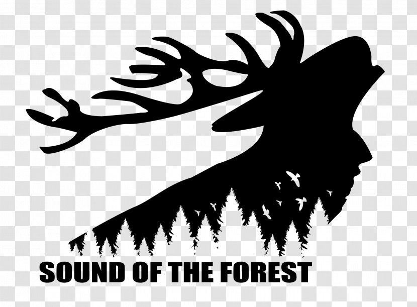 Logo Reindeer Sound Of The Forest Silhouette Graphic Design - Tree Transparent PNG