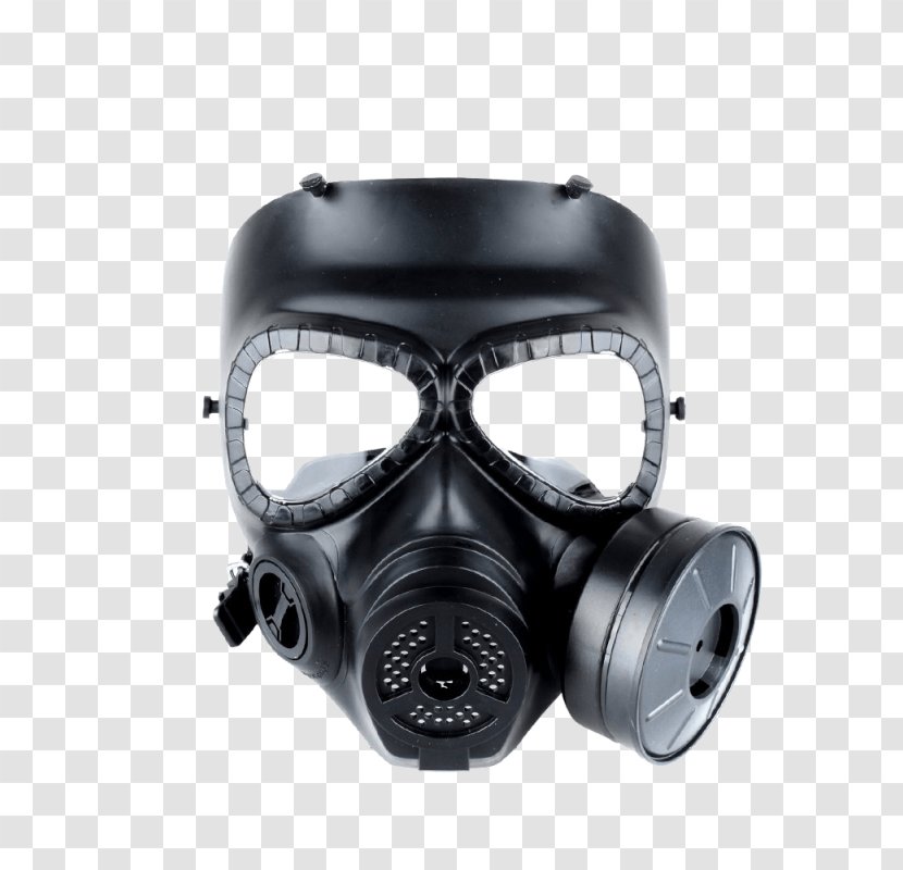 Gas Mask Goggles Personal Protective Equipment Paintball - Headgear Transparent PNG