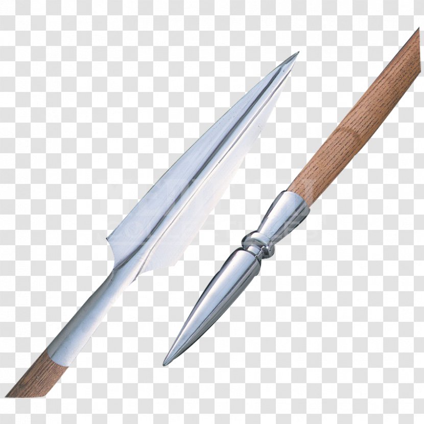 Spear Hoplite Ancient Greece Weapon Knife - Utility Transparent PNG