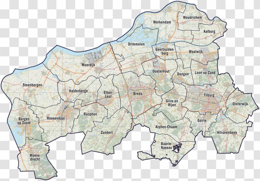 Veiligheidsregio Midden En West Brabant Provinces Of The Netherlands Map Zeeland - Lochem Transparent PNG