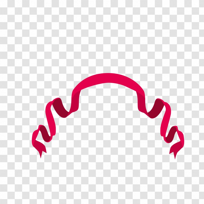 Red Ribbon Clip Art - Magenta Transparent PNG