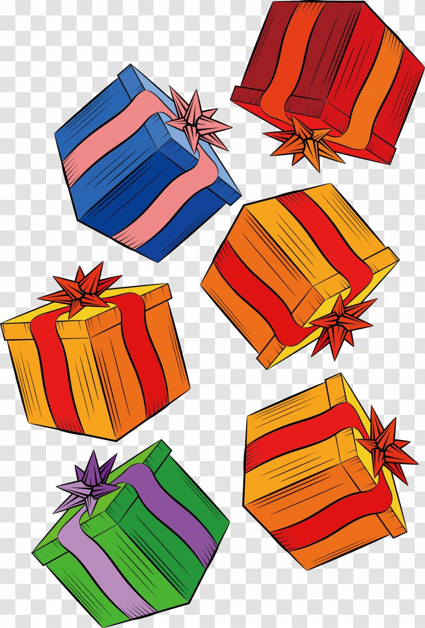 Gift Christmas Pattern - Motif - Box With Elements Transparent PNG