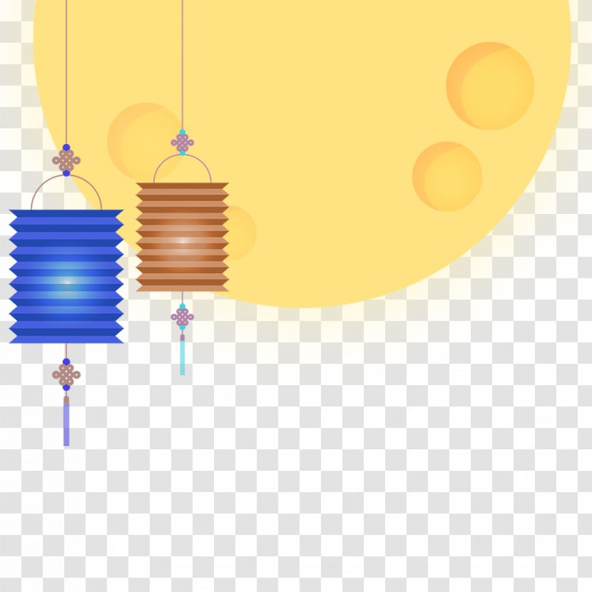 Mid-Autumn Festival Lantern Chinese New Year Year's Day - Sky - Mid Autumn Material Transparent PNG