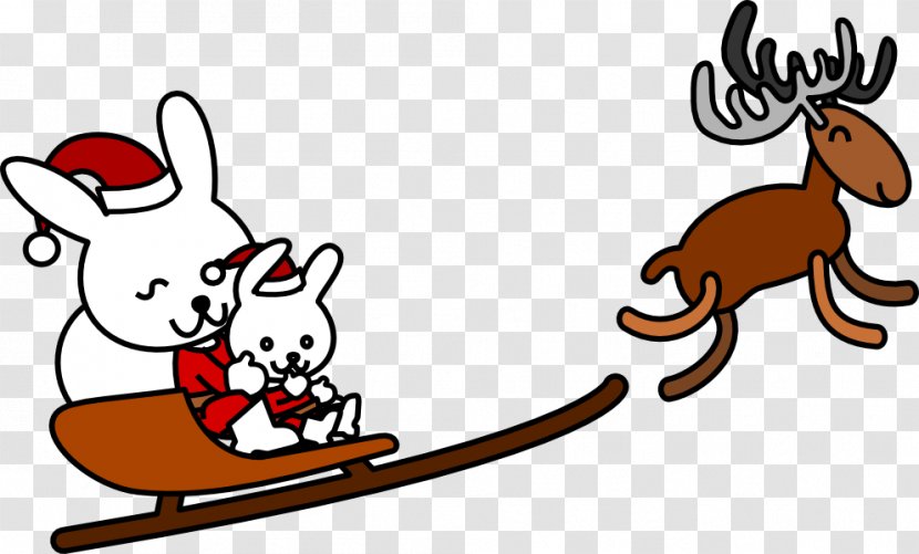 Reindeer Clip Art Santa Claus Number Bond Christmas Day - Area Transparent PNG