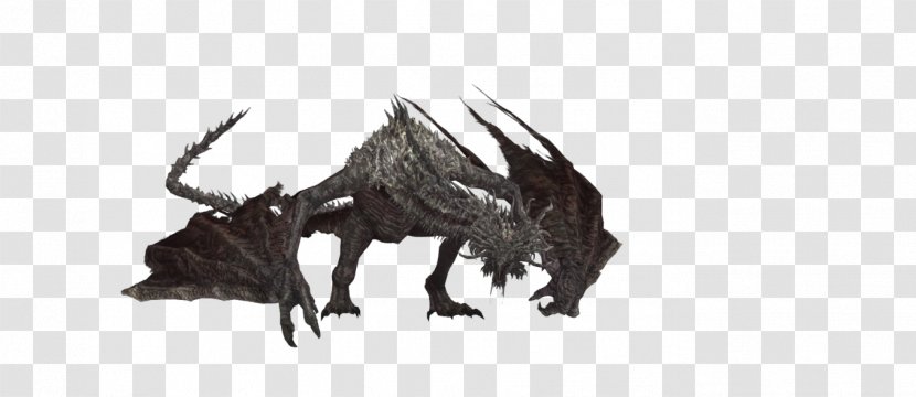 Dark Souls III Wyvern Dragon DeviantArt - Black And White Transparent PNG