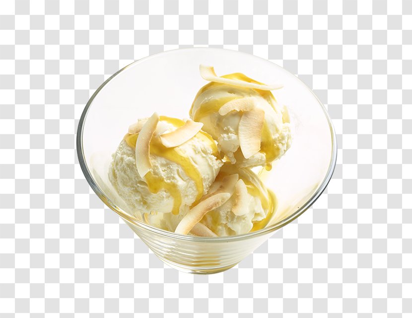 Gelato Ice Cream Frozen Yogurt Japanese Cuisine Cheesecake - Dessert - Coconut Transparent PNG