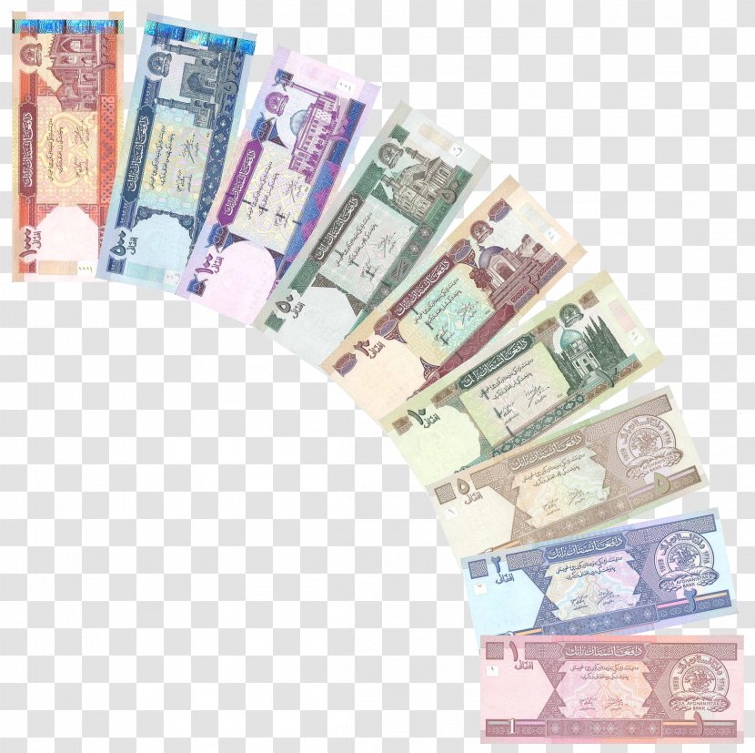 Afghan Afghani Afghanistan Currency Exchange Rate Money - Paper - Coin Transparent PNG