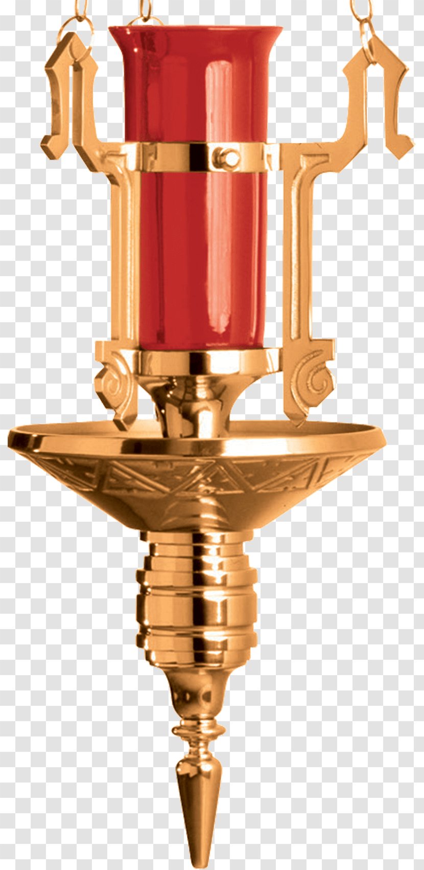 Sanctuary Lamp Electric Light Altar Brass - Trophy - Hanging Transparent PNG