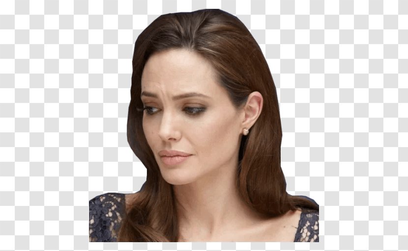 Angelina Jolie Sticker Brown Hair World Of Tanks - Video Game Transparent PNG