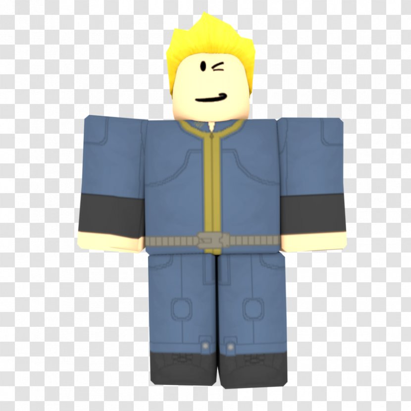 Roblox Character Video Game Fallout 4 Vault Boy Transparent Png - transparent roblox character png