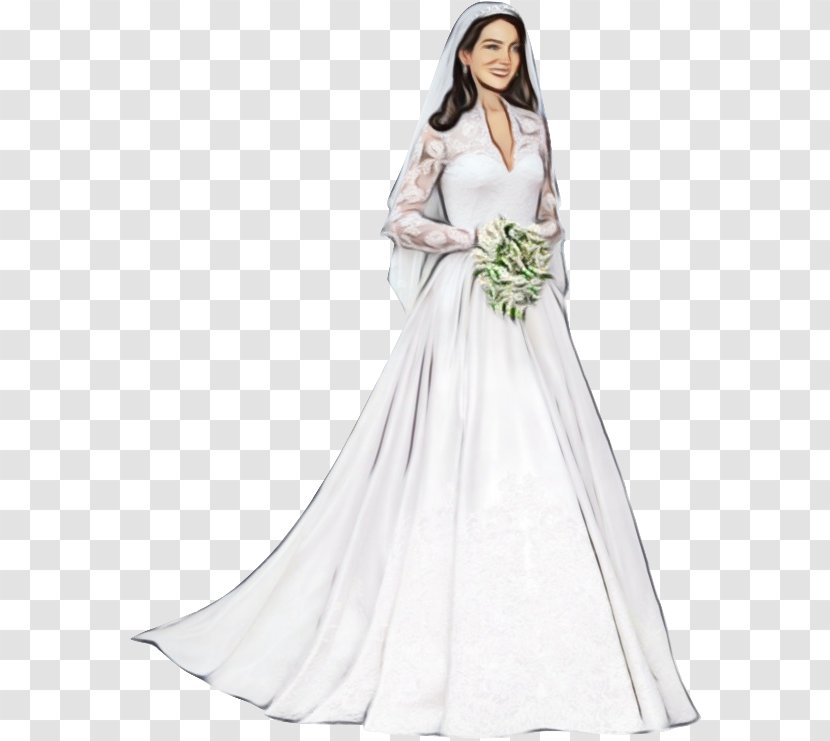 Wedding Dress Bride Image - Victorian Fashion - Formal Wear Transparent PNG