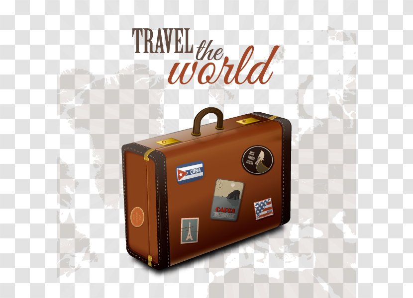 Suitcase Baggage Clip Art - Travel - Vector Transparent PNG