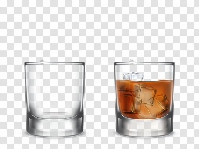 Whisky Wine Glass Cup - Vector Glasses Transparent PNG