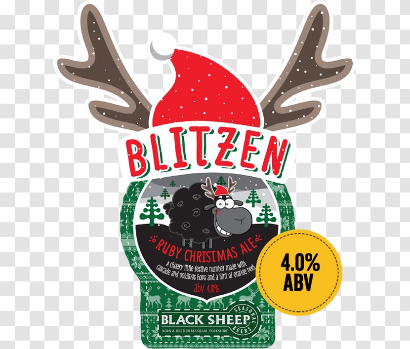 Beer Sheep Bitter Crouch Vale Brewery - Reindeer - Celebrate Christmas Transparent PNG