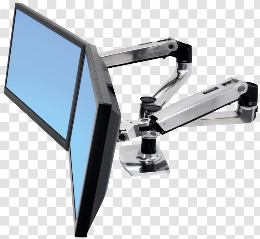Computer Monitors Multi-monitor Laptop Liquid-crystal Display Personal - Desk - Arm Transparent PNG