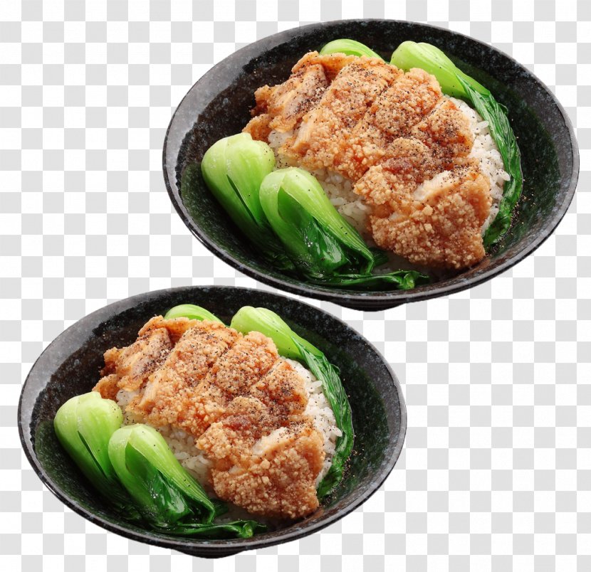 Karaage Chicken Meat U96deu6392 - Steamed Rice - Cabbage Two Transparent PNG