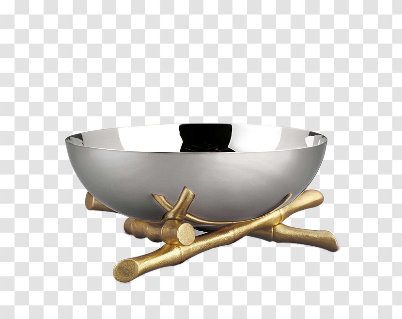 Bowl Tableware Lu2019OBJET Bamboe - Plate - Interior Decoration Silver Wok Transparent PNG
