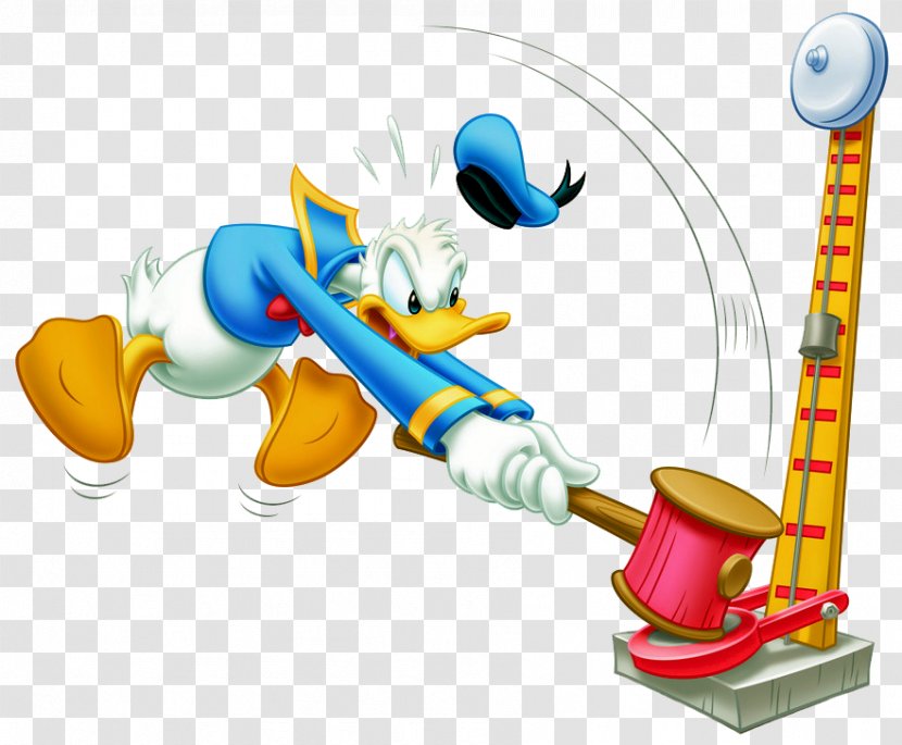 Donald Duck Mickey Mouse Hammer High Striker Clip Art Transparent PNG