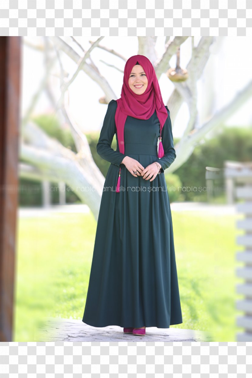 Dress Tunic Clothing Fashion Hijab - Flower Transparent PNG
