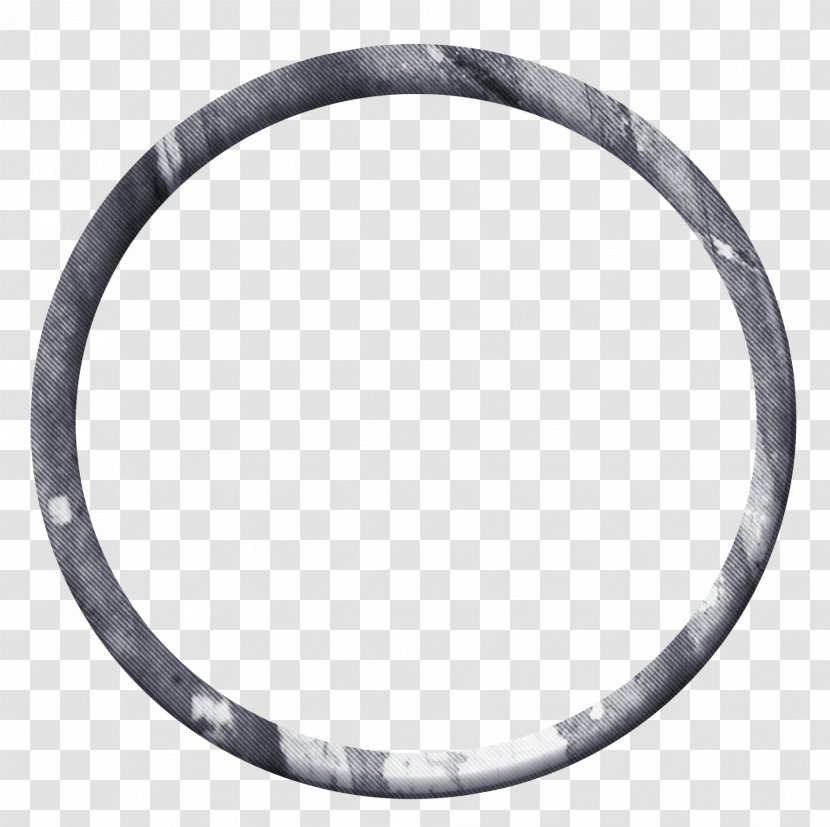 Rim Circle Black And White Material - Creative Pattern Ring Transparent PNG