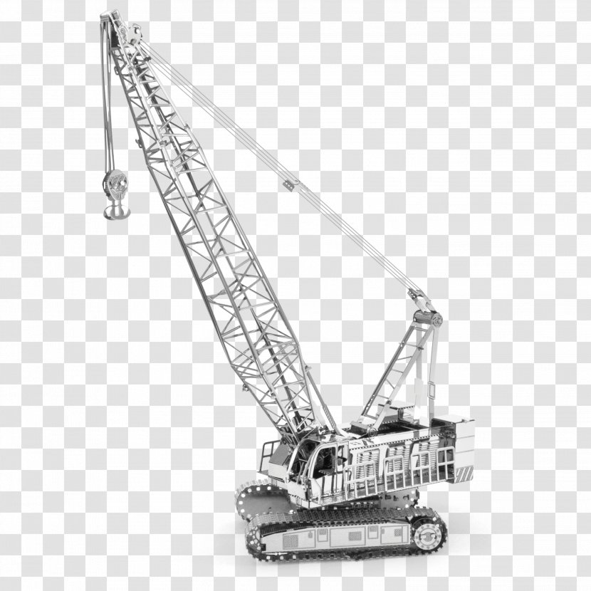 Crane Die-cast Toy クローラークレーン Plastic Model - Heavy Machinery Transparent PNG