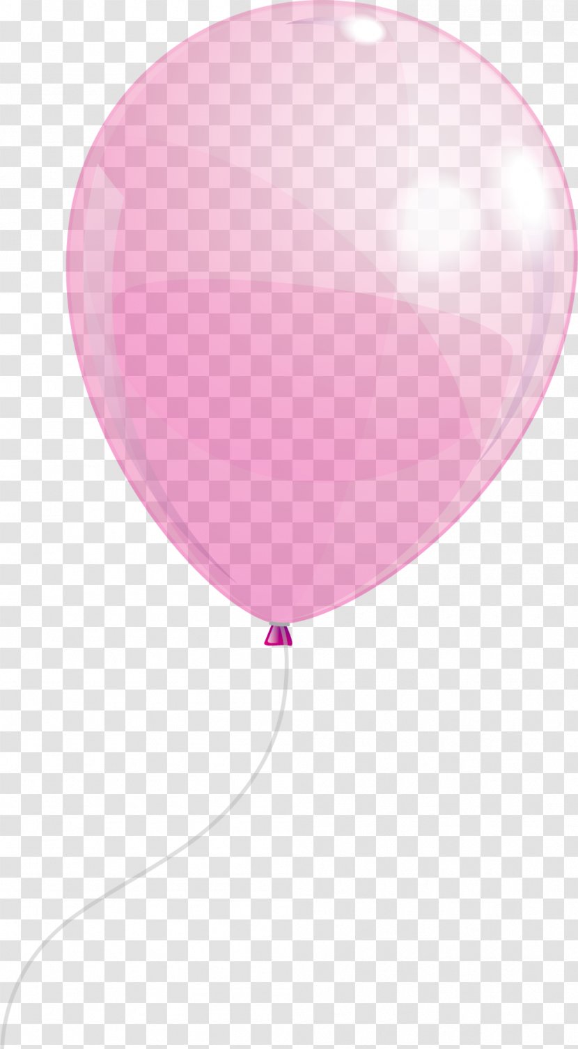 Balloon Pink - Heart - Hand Painted Transparent PNG