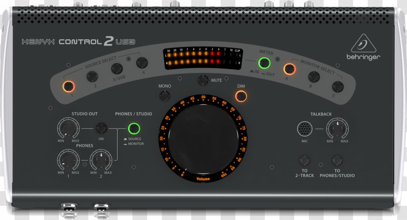 Behringer Control2USB Recording Studio Audio - Heart - Headphone Amplifier Transparent PNG