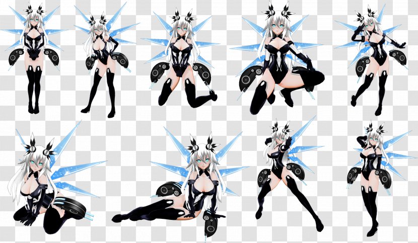 Hyperdevotion Noire: Goddess Black Heart Custom Maid 3D 2 Mod DeviantArt - 3d Download Transparent PNG