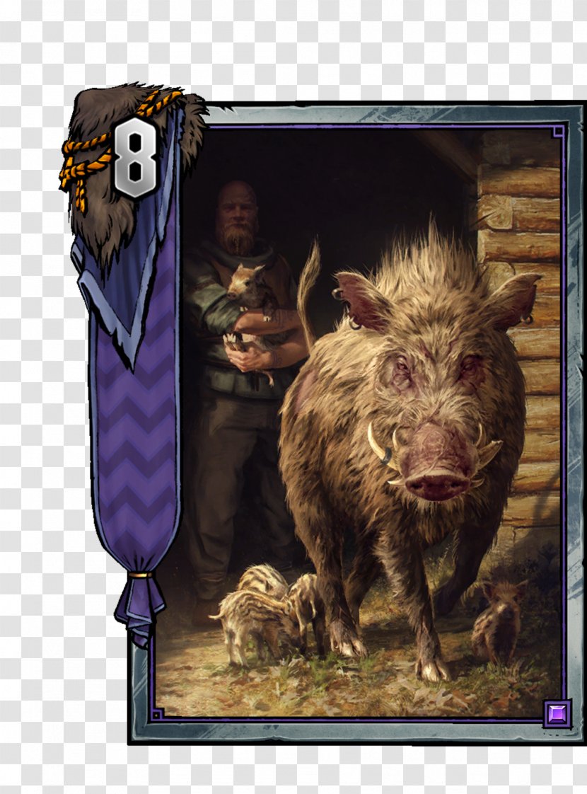 Wild Boar Gwent: The Witcher Card Game Hunting Geralt Of Rivia - Gwent Transparent PNG