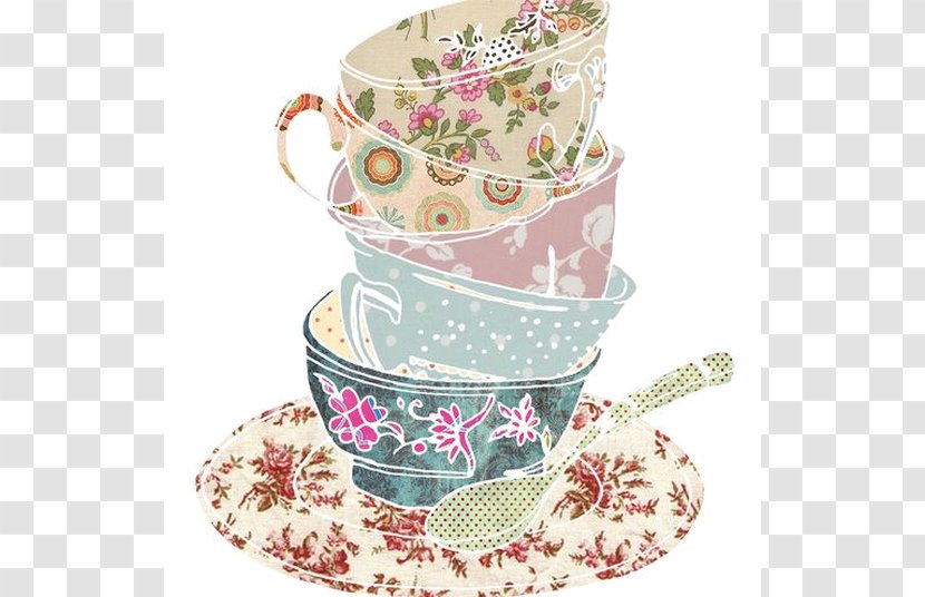 Afternoon Tea Teacup A Nice Cup Of - Drinkware Transparent PNG