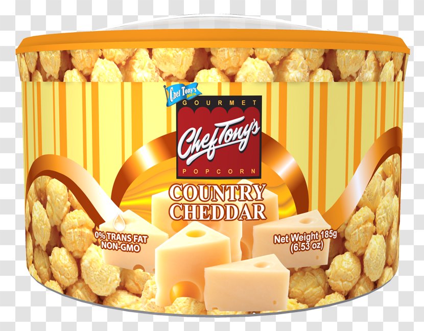 Popcorn Cheddar Cheese Kettle Corn Chef - Dairy Product Transparent PNG