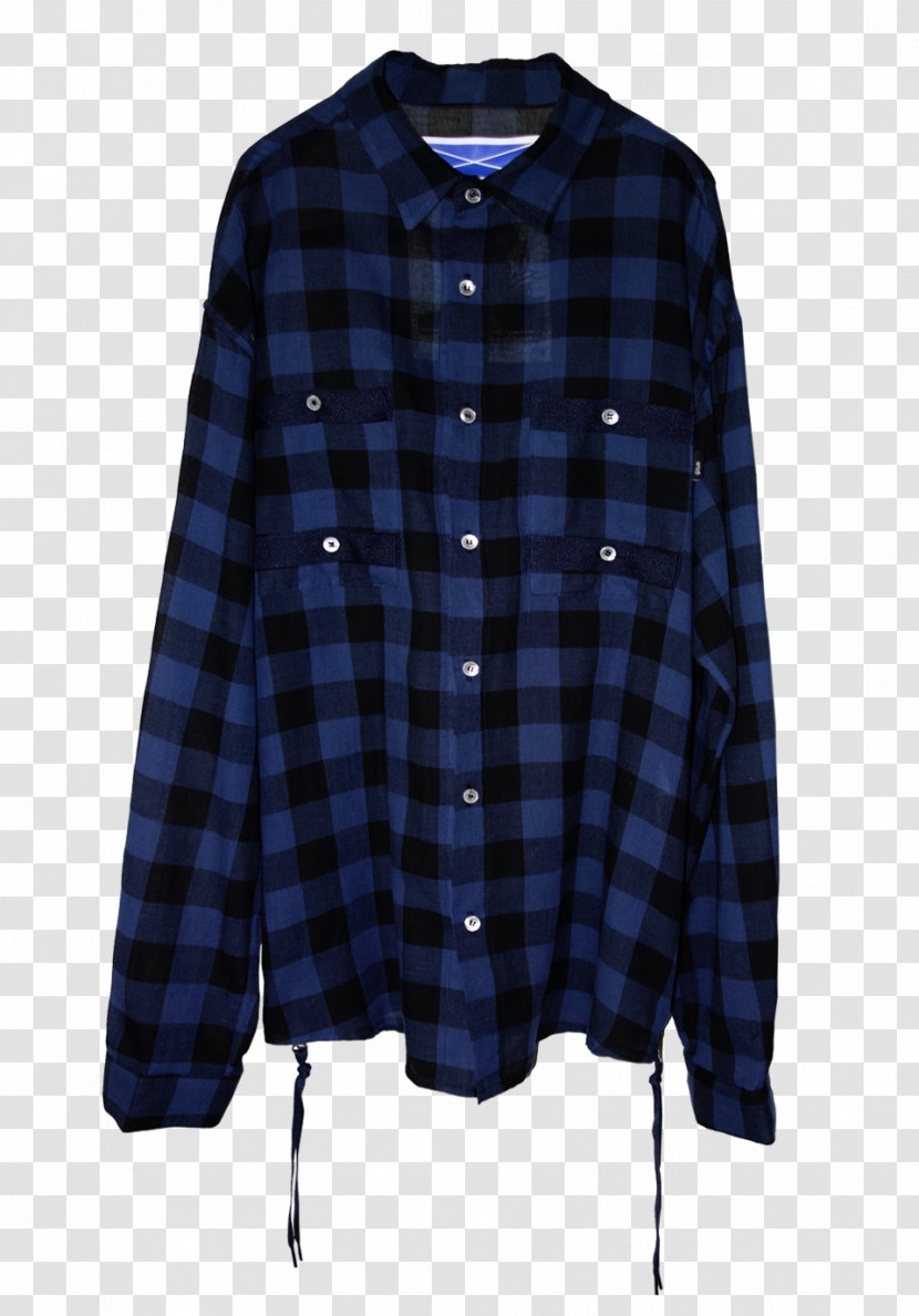 Cobalt Blue Tartan Blouse - Mpq Transparent PNG