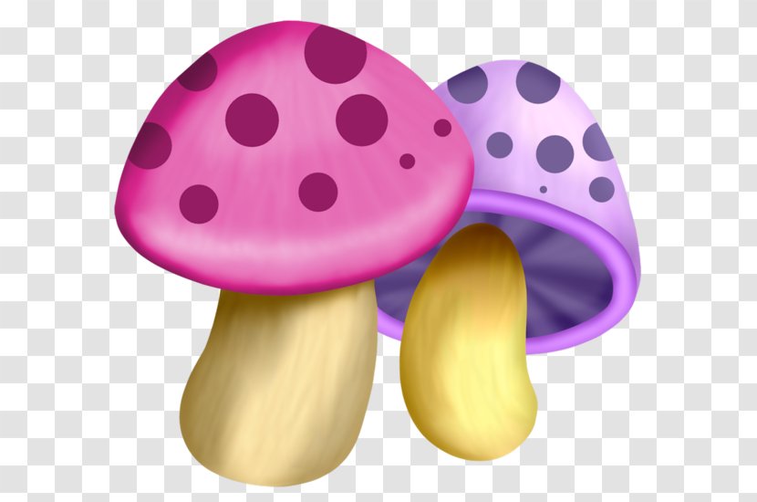 Mushroom Cartoon - Hippie - Polka Dot Violet Transparent PNG