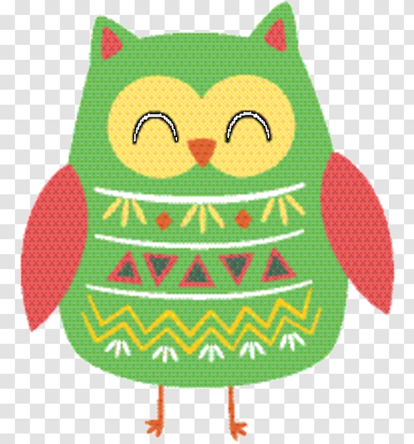 Owl Cartoon - Beak - Textile Bird Of Prey Transparent PNG