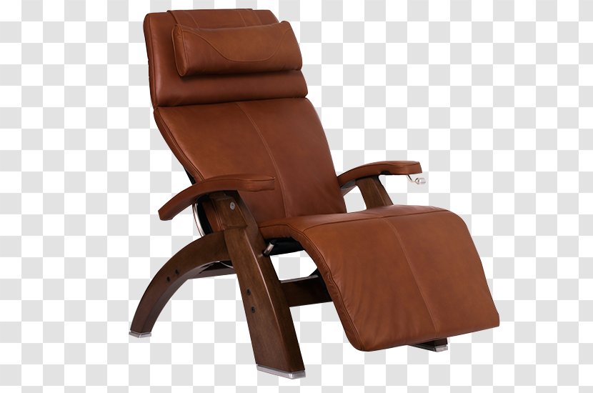 Recliner Massage Chair Upholstery Leather - Swivel - Walnut Transparent PNG