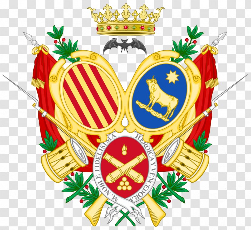 Teruel Crown Of Aragon Catalan Countries Bat Coat Arms Transparent PNG