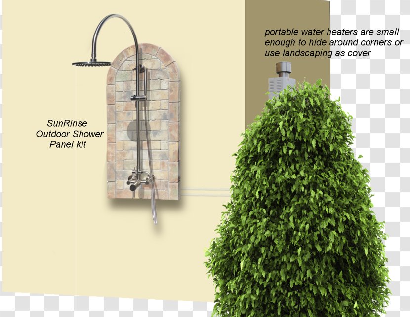 Shower Tankless Water Heating House Electric - Shrub - Cheap Wall Aquariums Transparent PNG
