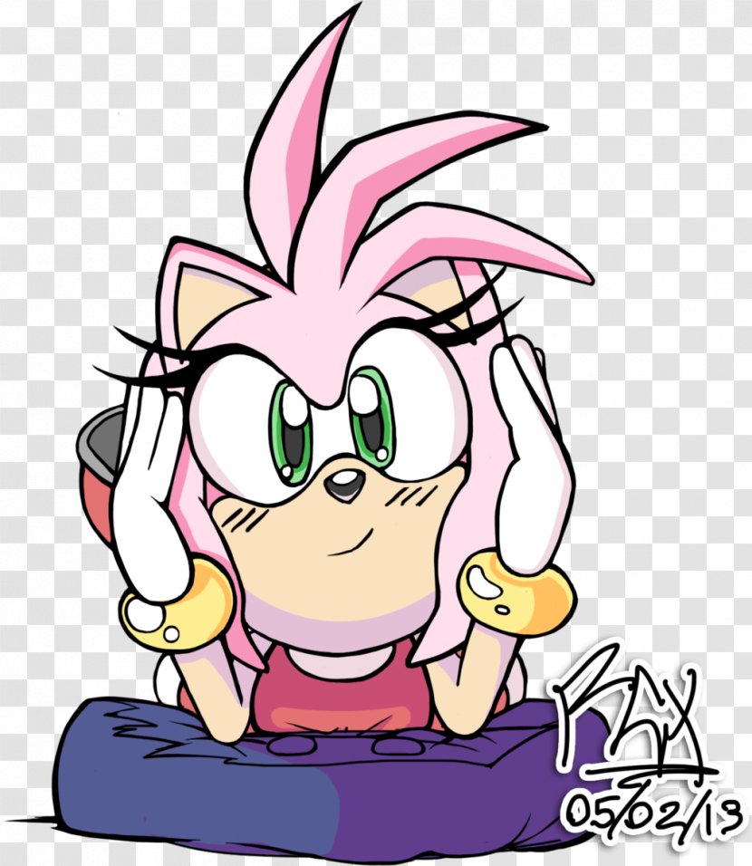 Illustration Cartoon Clip Art Amy Rose Fan - Comics - The Hedgehog Transparent PNG