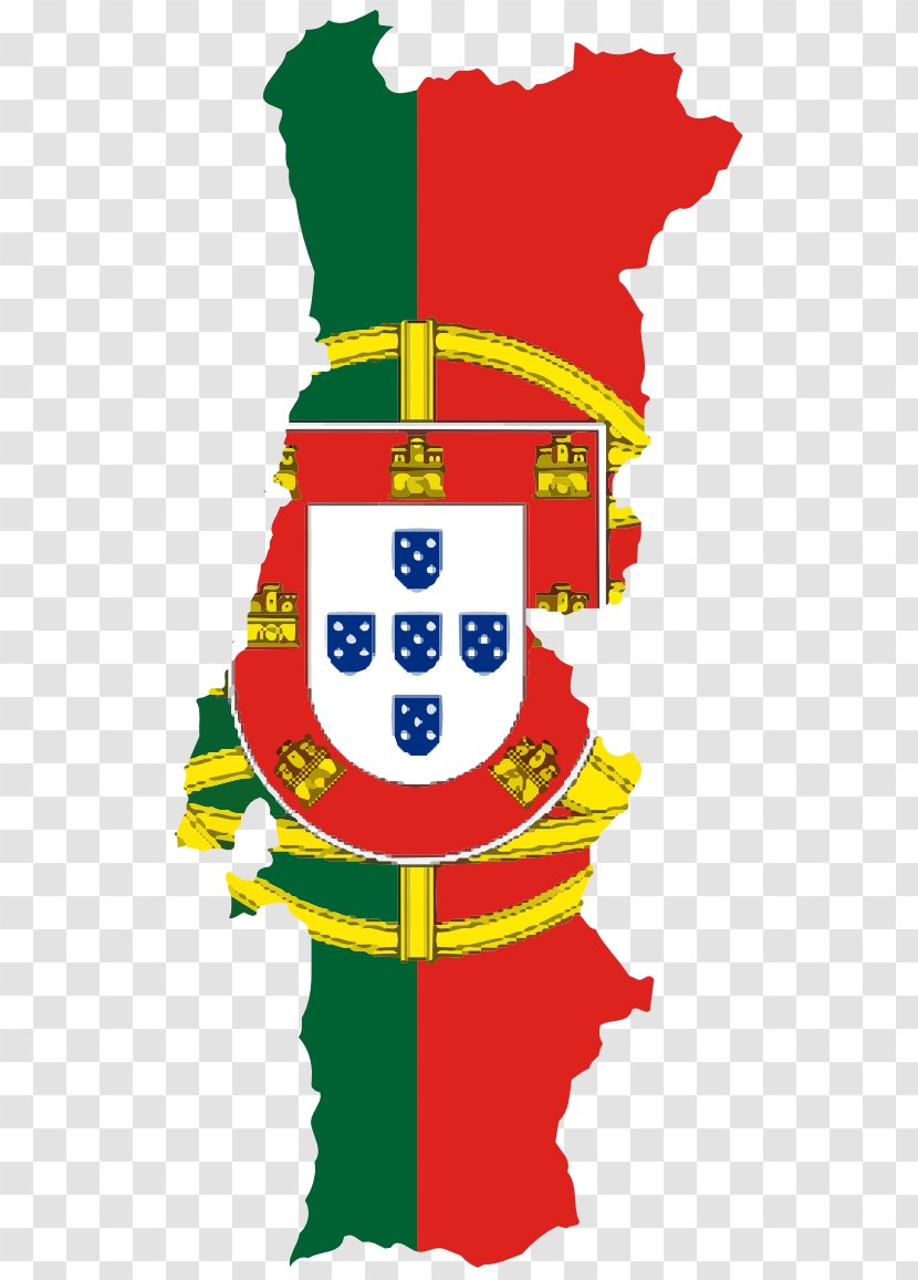 County Of Portugal Flag Map - World Flags Clipart Transparent PNG