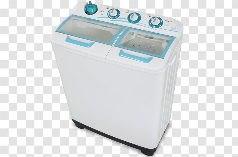 Washing Machines North Jakarta Sanken Technology White - Blue - Mesin Cuci Transparent PNG