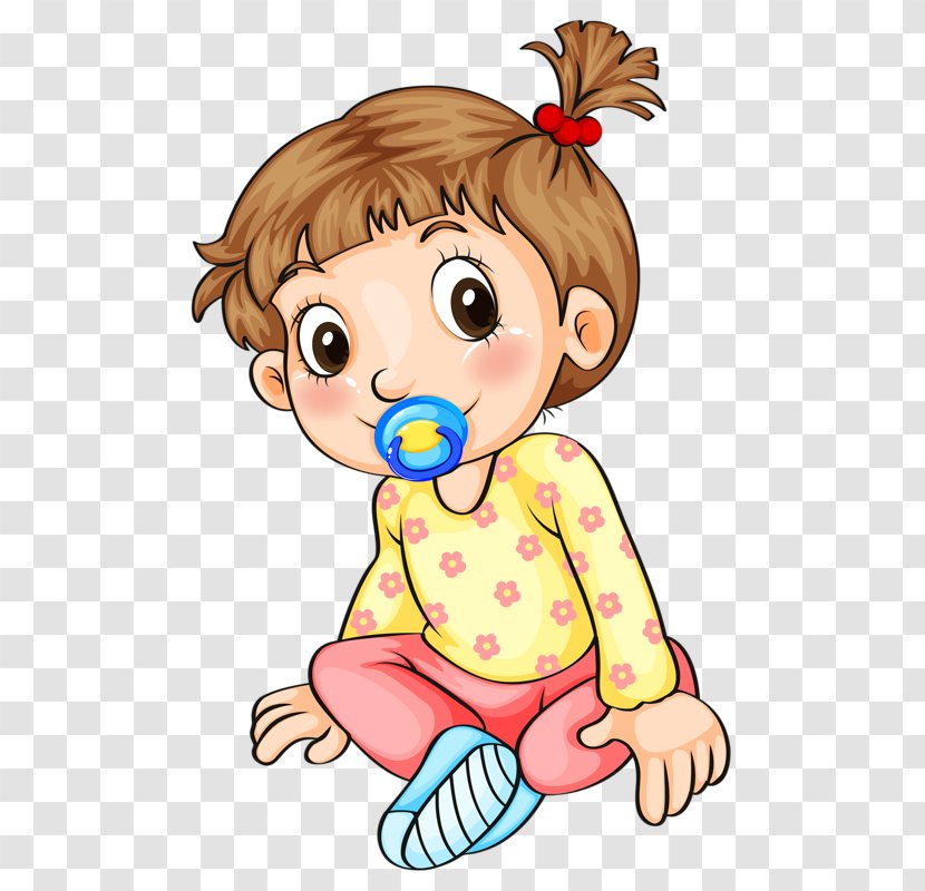 Royalty-free Toddler Stock Illustration - Cartoon - Suck Pacifier Child Transparent PNG