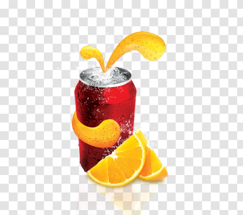 Orange Juice Soft Drink - Advertising Transparent PNG