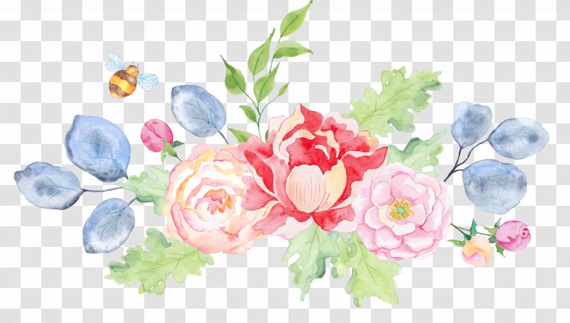 Easter Bunny Watercolor Painting Peter Rabbit Print Drawing - Cut Flowers - Flower Transparent PNG