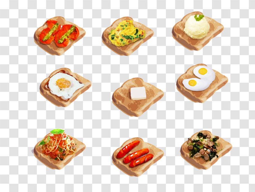 Toast Food Pixiv Watercolor Painting Illustration - Tree - Breakfast Transparent PNG